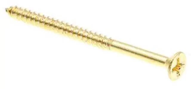 Main image of PRIME-LINE 9034864 Wood Screw, Flat Head, Phillips Drive No. 6 X 2in Solid