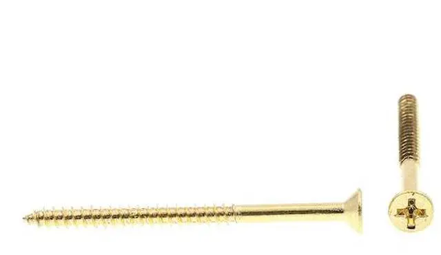 Alt view image 3 of 4 - PRIME-LINE 9034864 Wood Screw, Flat Head, Phillips Drive No. 6 X 2in Solid