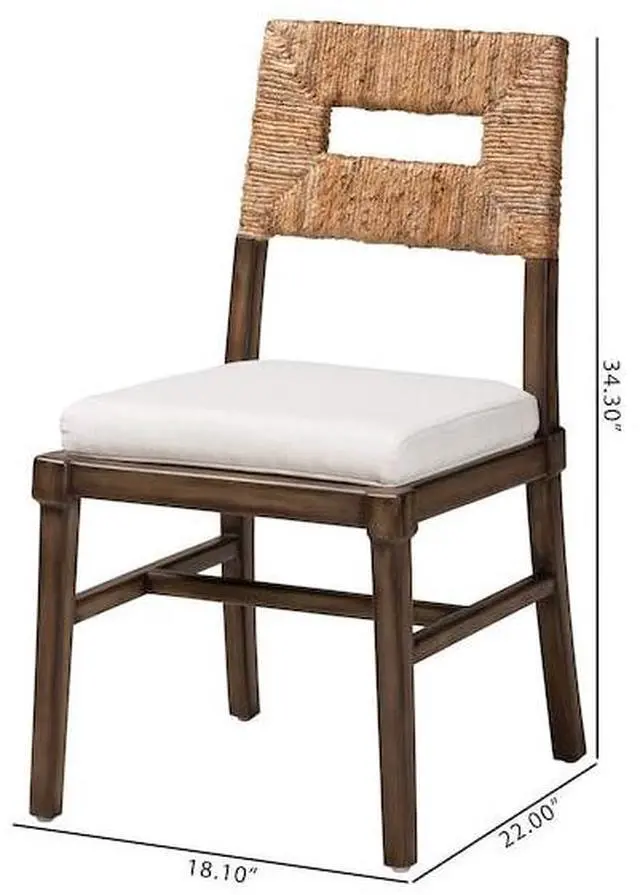 Alt view image 2 of 7 - BAXTON STUDIO 225-13103-ZORO Porsha Modern Bohemian Dark Brown Finished