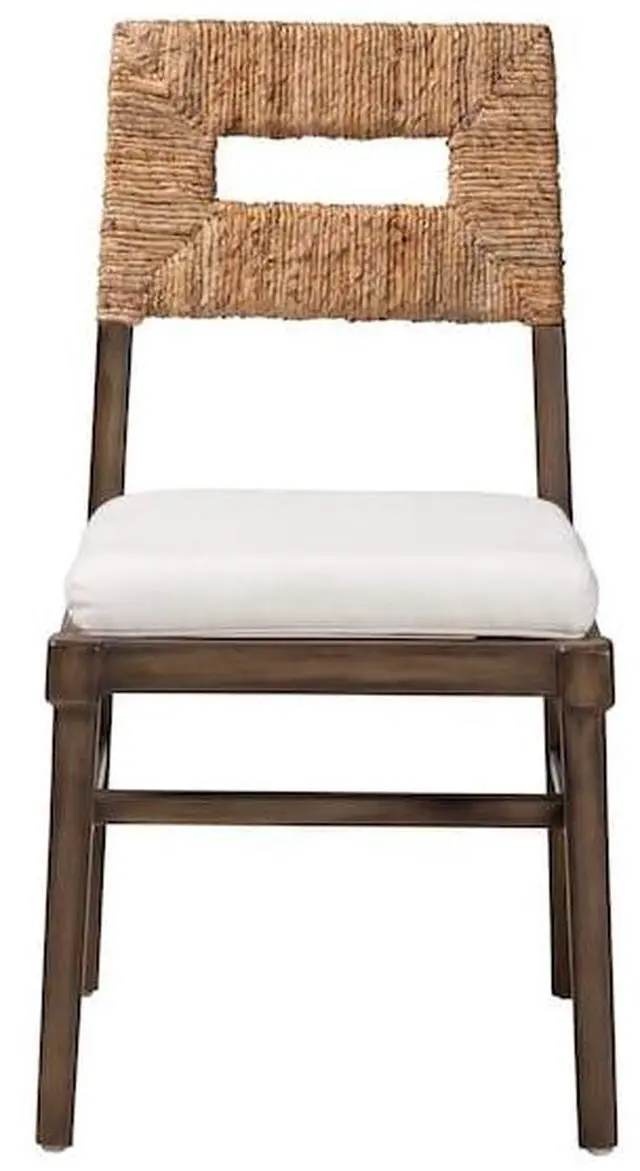 Alt view image 4 of 7 - BAXTON STUDIO 225-13103-ZORO Porsha Modern Bohemian Dark Brown Finished