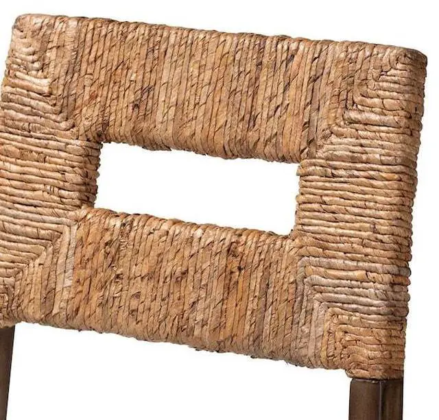 Alt view image 7 of 7 - BAXTON STUDIO 225-13103-ZORO Porsha Modern Bohemian Dark Brown Finished
