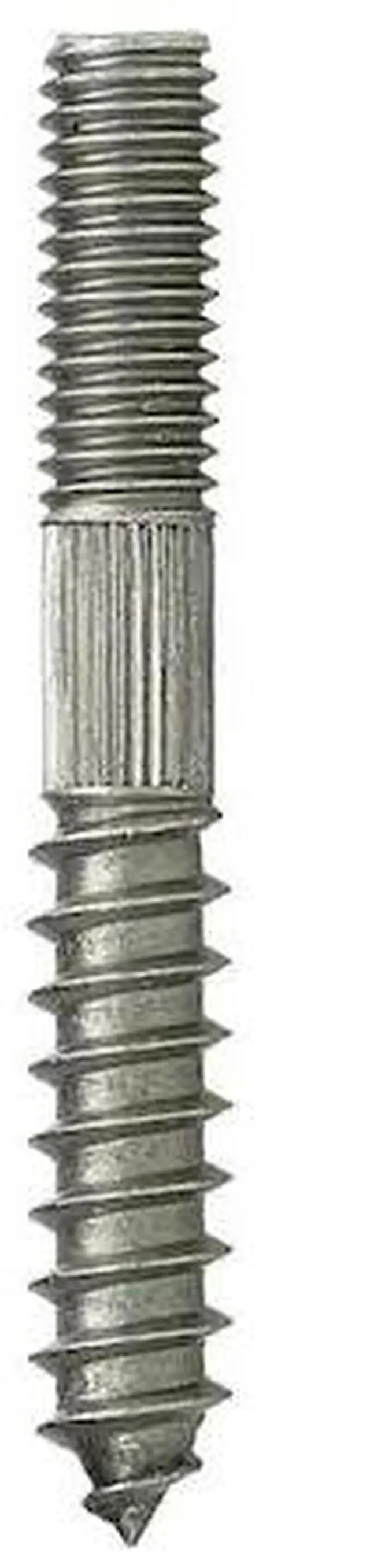 Main image of DOTTIE HB14 Hanger Bolt, 1/4 in Thread to 3 in, Carbon Steel, Zinc Plated