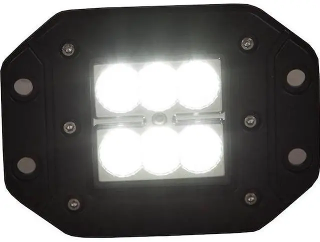 Alt view image 4 of 4 - BUYERS PRODUCTS 1492138 3 Inch Square LED Clear Recessed Flood Light