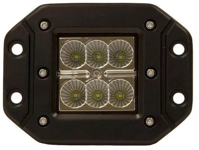 Alt view image 3 of 4 - BUYERS PRODUCTS 1492138 3 Inch Square LED Clear Recessed Flood Light