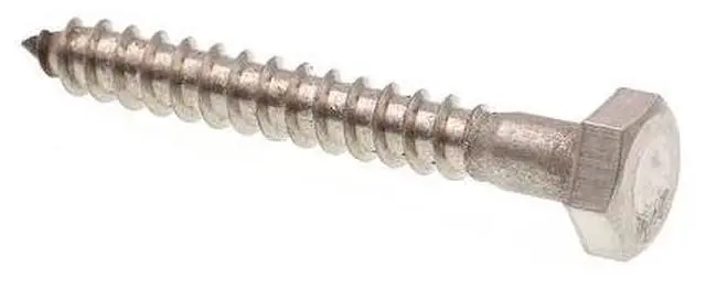 Alt view image 2 of 5 - Prime-Line 9055040 Hex Lag Screws, 1/4 in. X 2 in., Grade 18-8 Stainless Steel, 25-Pack