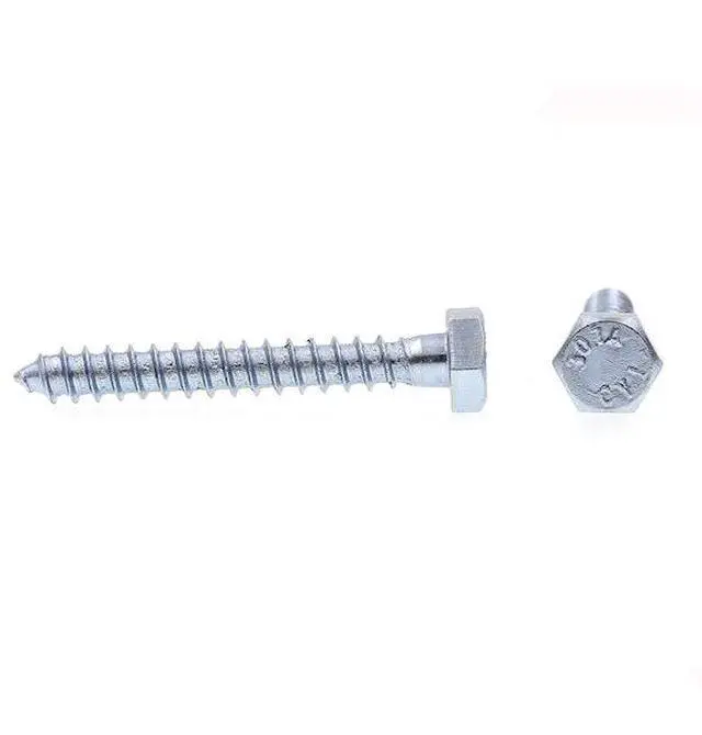 Alt view image 4 of 4 - PRIME-LINE 9055021 Hex Lag Screw 1/4in X 2in A307 Grade A Zinc Plated Steel