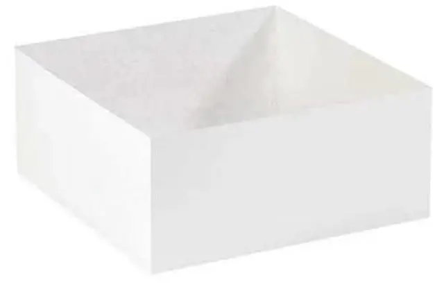 Main image of PARTNERS BRAND DGB14146W 14 in x 14 in x 6 in Deluxe Gift Box Bottom, White,
