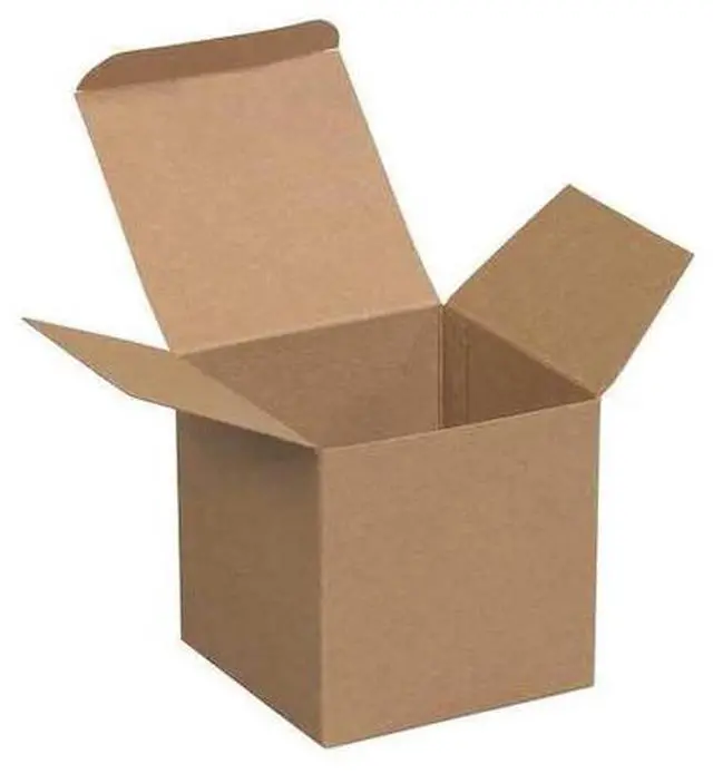 Main image of PARTNERS BRAND RTC60 3 in x 3 in x 3 in Reverse Tuck Folding Carton, Kraft,