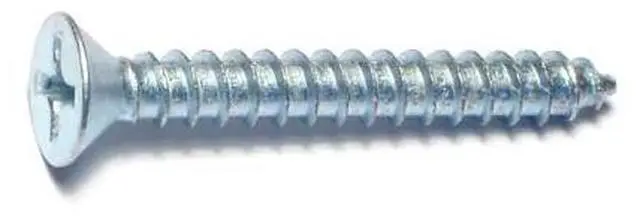 Main image of MIDWEST FASTENER 03043 Sheet Metal Screw, #14 x 2 in, Zinc Plated Steel Flat