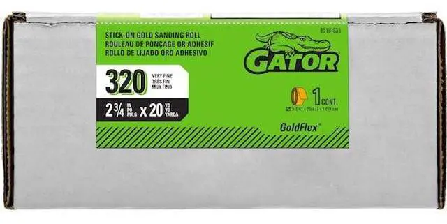 Alt view image 3 of 3 - GATOR FINISHING 8518035 PSA Abrasive Roll,60 ft.,320 G