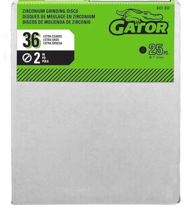 Alt view image 3 of 3 - GATOR FINISHING 8431035 Mini Grinding Disc,2 In.,36 Grit,PK25