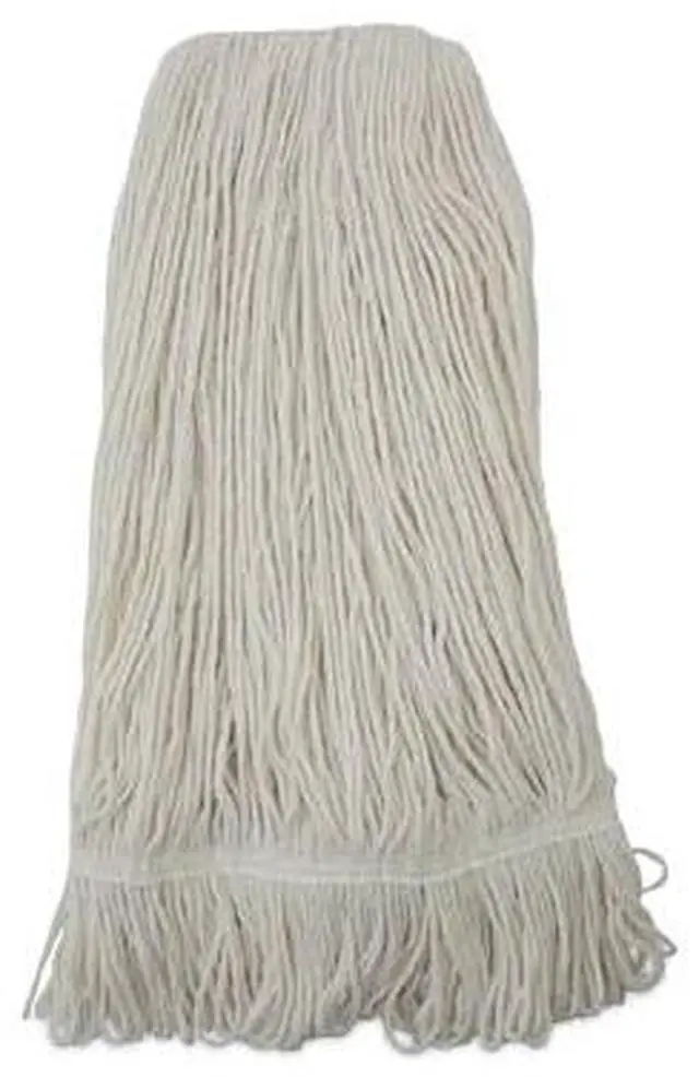 Alt view image 2 of 20 - Boardwalk Pro Loop Web/Tailband Wet Mop Head Rayon 24oz White 424REA