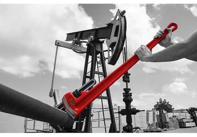 Alt view image 8 of 9 - RIDGID 31000 6 in L 3/4 in Cap. Cast Iron Straight Pipe Wrench