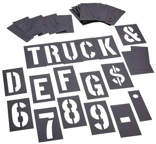 Alt view image 4 of 4 - C.H. HANSON 10194 10194 4 Inch 46 Pieces Master Stencil S