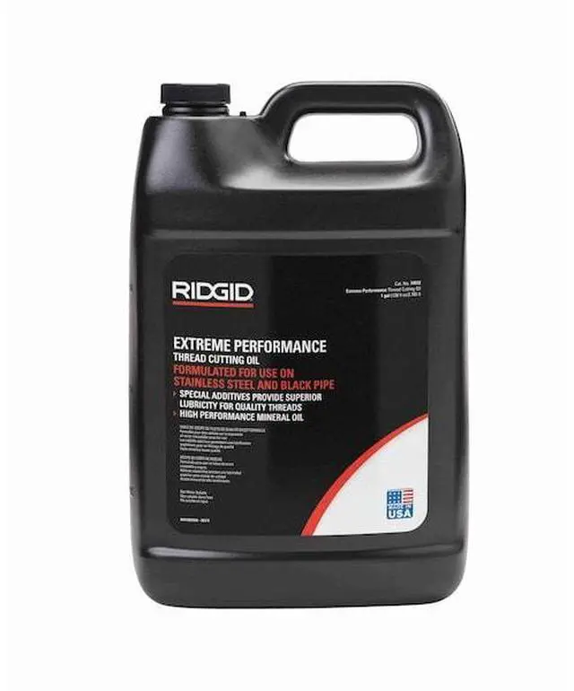 Alt view image 4 of 8 - Ridgid Liquid Cutting Oil, Base Oil : Mineral, 1 gal. Jug Amber   74012