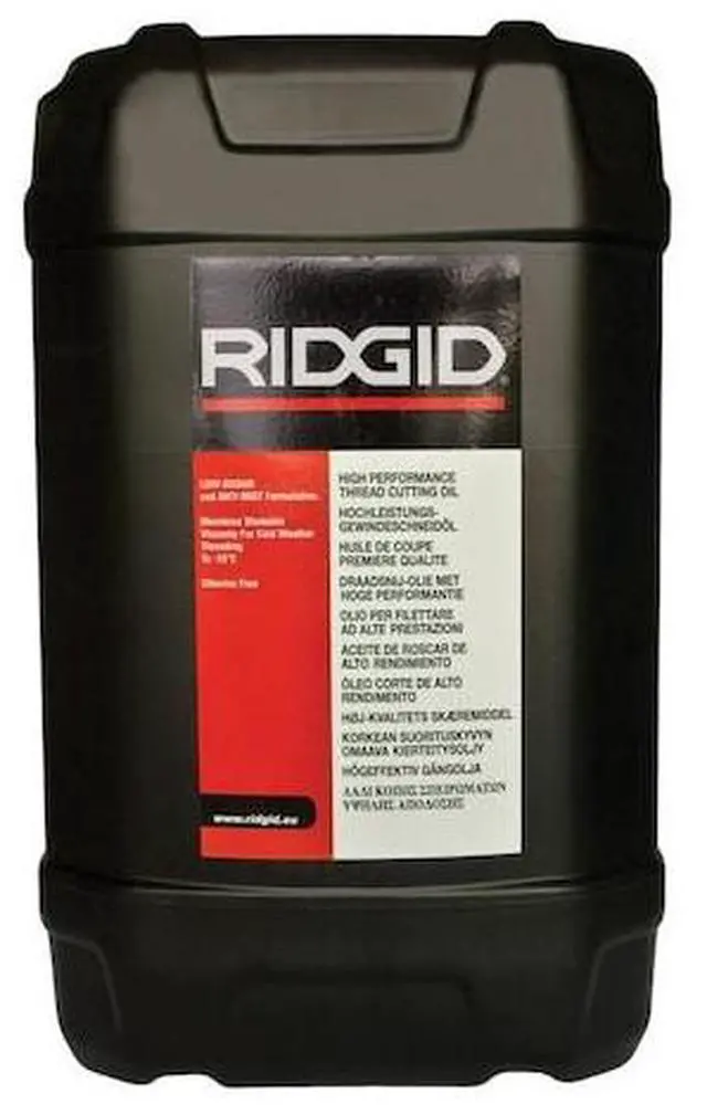 Alt view image 5 of 8 - Ridgid Liquid Cutting Oil, Base Oil : Mineral, 1 gal. Jug Amber   74012