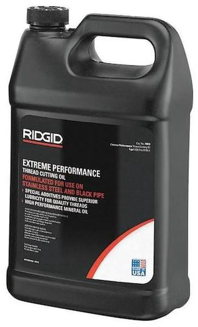 Alt view image 6 of 8 - Ridgid Liquid Cutting Oil, Base Oil : Mineral, 1 gal. Jug Amber   74012