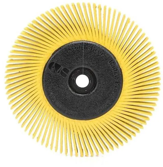 Alt view image 3 of 3 - SCOTCH-BRITE 61500151479 Radial Bristle Brush,T-A,6 Diax1/2 W,80G
