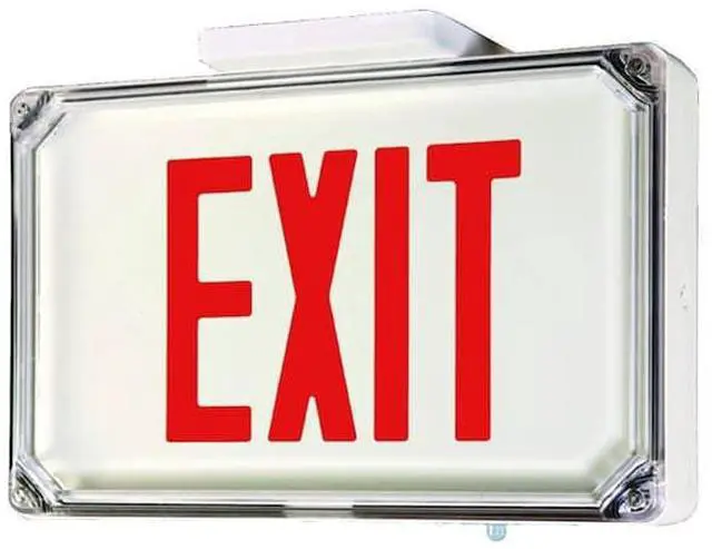 Alt view image 4 of 6 - Hubbell Lighting - Dual-Lite Ext Sgn,Alum,Wht,14 45/64in,3.1W  SEWLSRWE