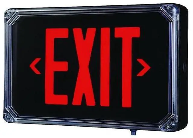 Alt view image 6 of 6 - Hubbell Lighting - Dual-Lite Ext Sgn,Alum,Wht,14 45/64in,3.1W  SEWLSRWE