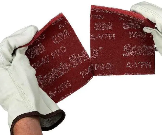 Alt view image 3 of 4 - SCOTCH-BRITE 7100112579 Sanding Hand Pad,9" L,5" W,Non-Woven,PK60