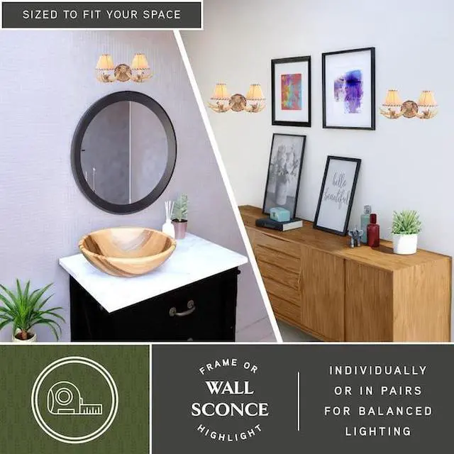 Alt view image 9 of 9 - Vaxcel WL33042NS Lodge 2 Light Wall Light, Noachian Stone Finish