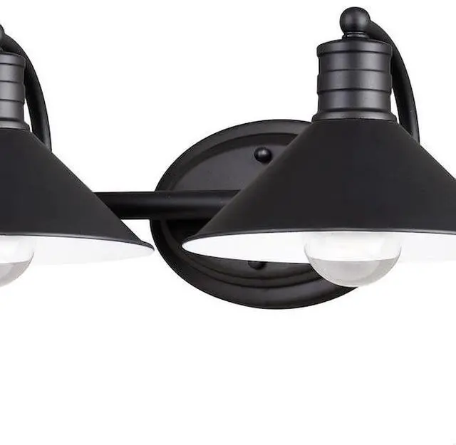 Alt view image 4 of 7 - VAXCEL W0286 Akron 4 Light Bronze Farmhouse Barn Bathroom Vanity Fixture