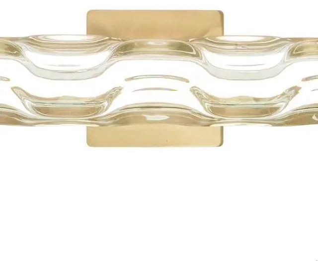 Alt view image 7 of 7 - VAXCEL W0360 Marseille 24-in. W LED Vanity, natural brass finish