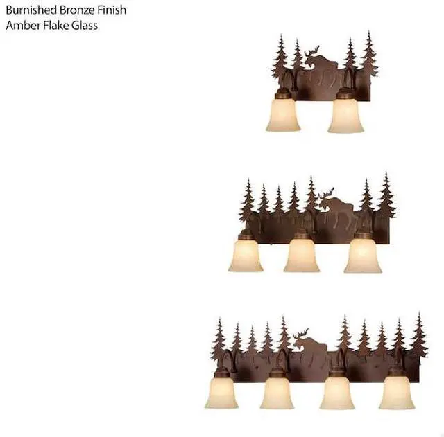 Alt view image 2 of 7 - VAXCEL VL55604BBZ Yellowstone 4L Vanity Bronze