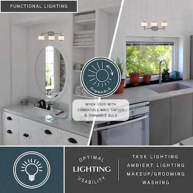 Alt view image 8 of 14 - Vaxcel Carlisle 3L Vanity Light Chrome - CR-VLU003CH