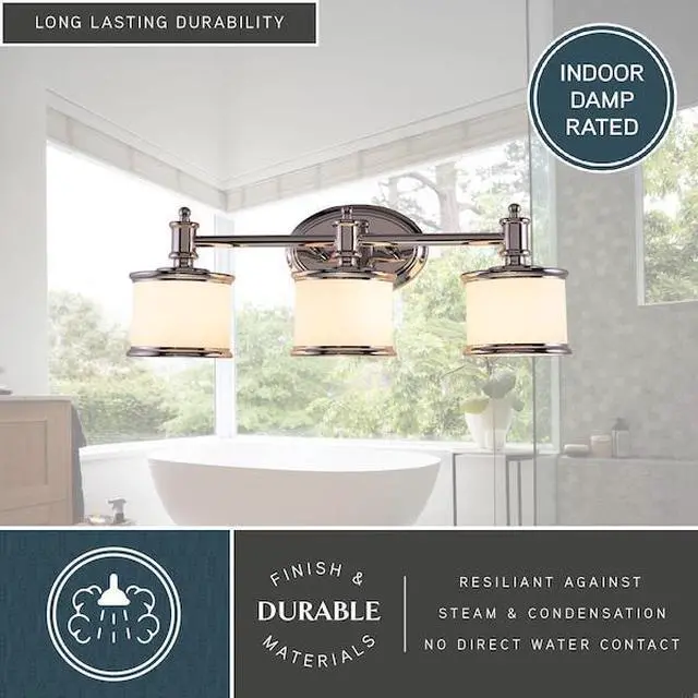 Alt view image 13 of 14 - Vaxcel Carlisle 3L Vanity Light Chrome - CR-VLU003CH