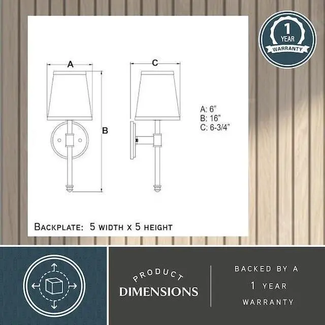 Alt view image 6 of 9 - VAXCEL W0247 Ritz 1L Vanity Satin Nickel