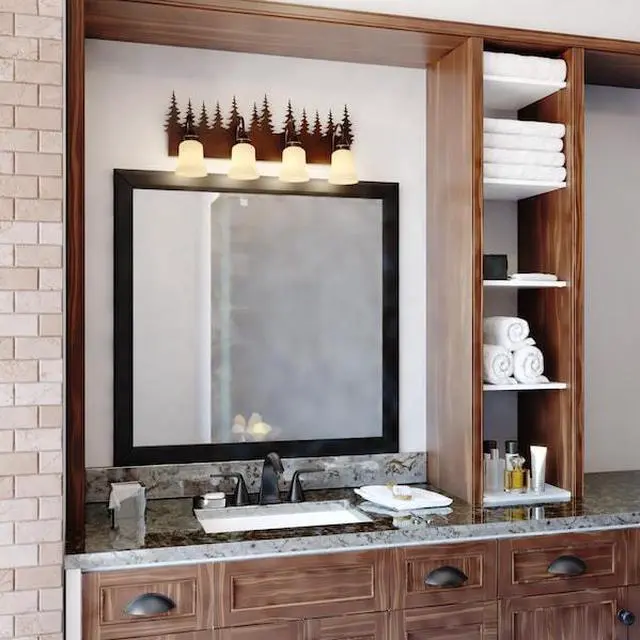 Alt view image 9 of 13 - Vaxcel Yosemite 4L Vanity Burnished Bronze - VL55504BBZ