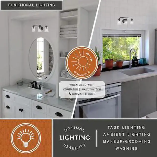 Main image of VAXCEL W0350 Toledo 3 Light Vanity