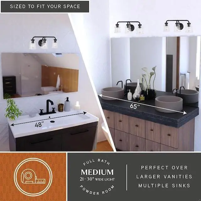 Alt view image 4 of 7 - VAXCEL W0350 Toledo 3 Light Vanity