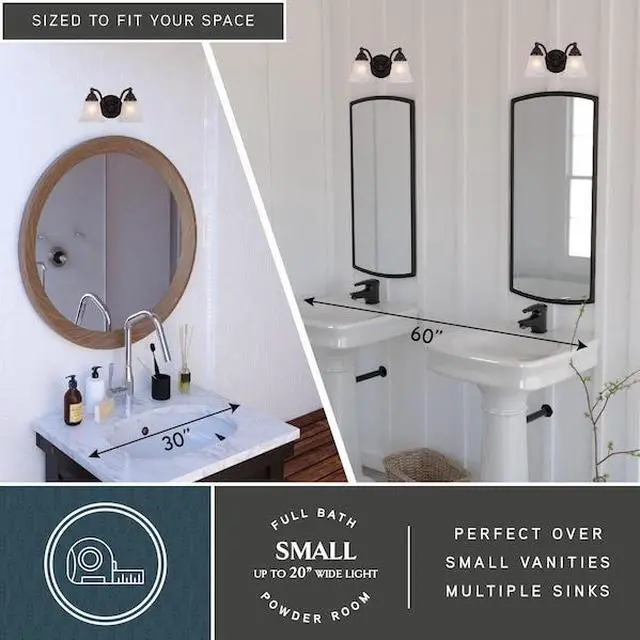 Alt view image 2 of 5 - VAXCEL VL35122OBB Standford 2L Vanity Bronze