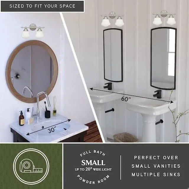 Alt view image 6 of 9 - VAXCEL W0169 Huntley 2L Vanity Satin Nickel