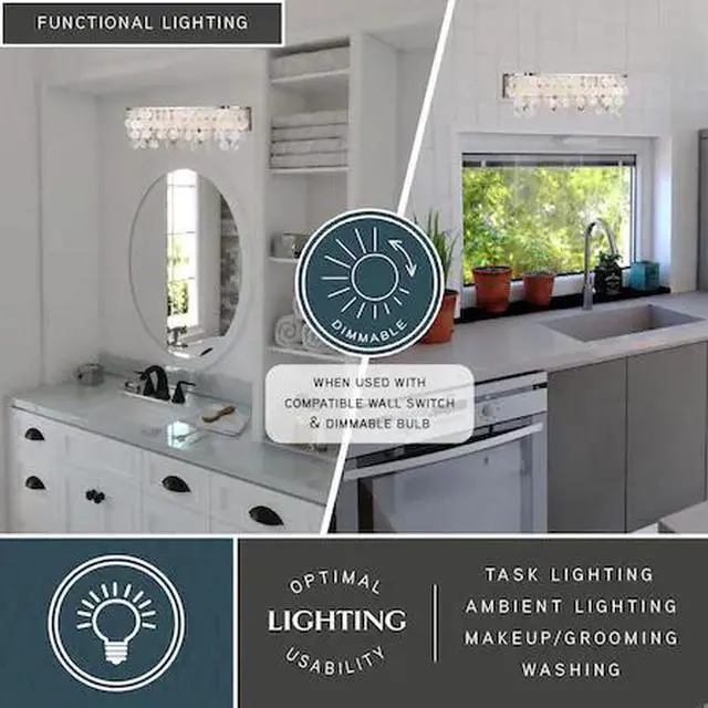 Main image of VAXCEL W0271 Elsa Capiz Shell 4L Vanity Satin Nickel
