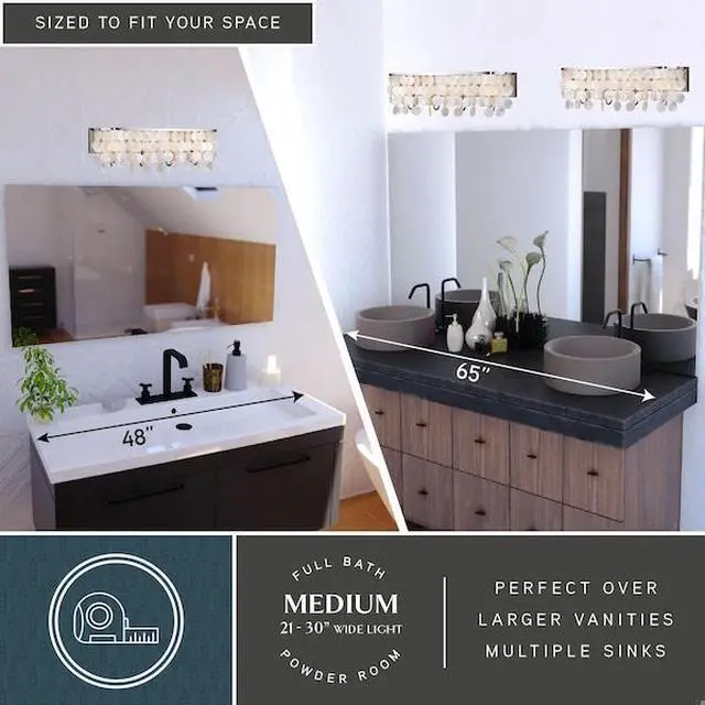 Alt view image 2 of 7 - VAXCEL W0271 Elsa Capiz Shell 4L Vanity Satin Nickel