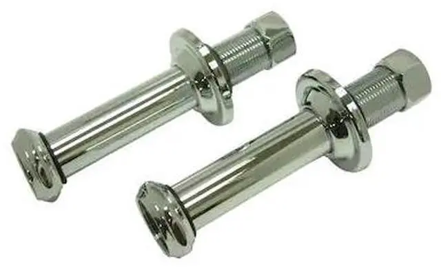 Alt view image 2 of 3 - Kingston Brass Ccu4201 Wall Mount Extension For Clawfoot Faucet - Polished Chrome Finish - Sold In Pairs