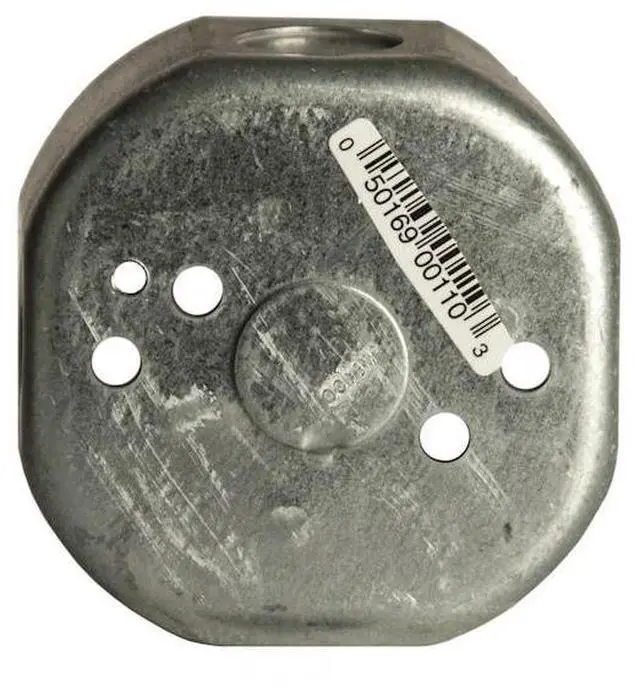 Alt view image 4 of 7 - RACO 110 Electrical Box, 11.8 cu in, Octagon Box Type, 1 Gang, Galvanized