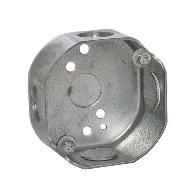 Alt view image 7 of 7 - RACO 110 Electrical Box, 11.8 cu in, Octagon Box Type, 1 Gang, Galvanized