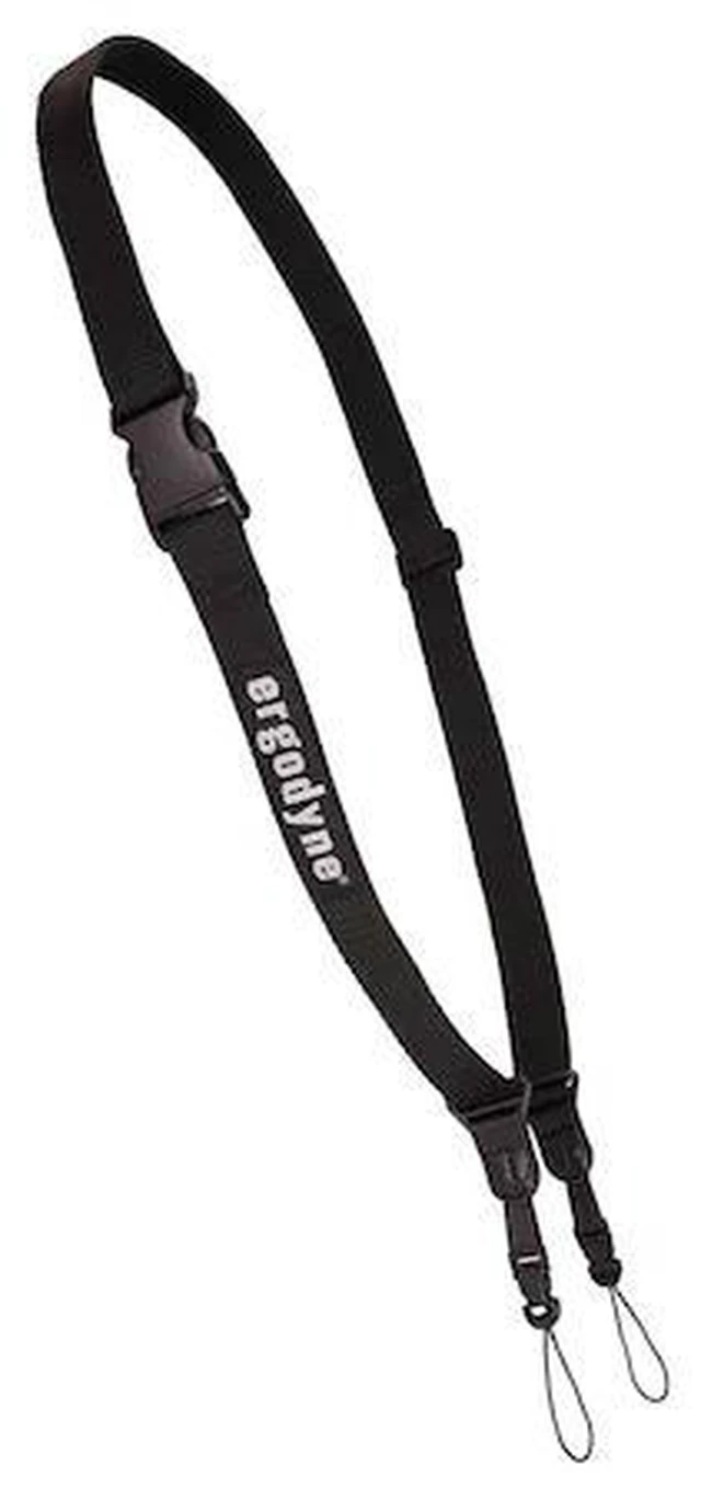 Alt view image 2 of 3 - ergodyne squids 3134 barcode scanner harness, sling style, tethering lanyard for bar code scanners , black