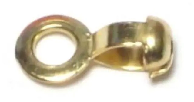 Main image of MIDWEST FASTENER 64632 No. 6 x 1/8 Brass Ball Chain Eye Connectors 25PK