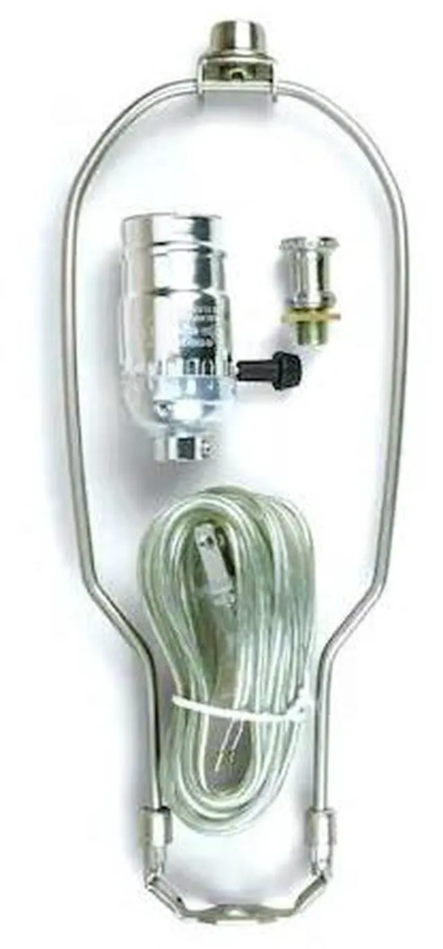 Alt view image 4 of 4 - jandorf specialty hardware 60139 pewter lamp kit