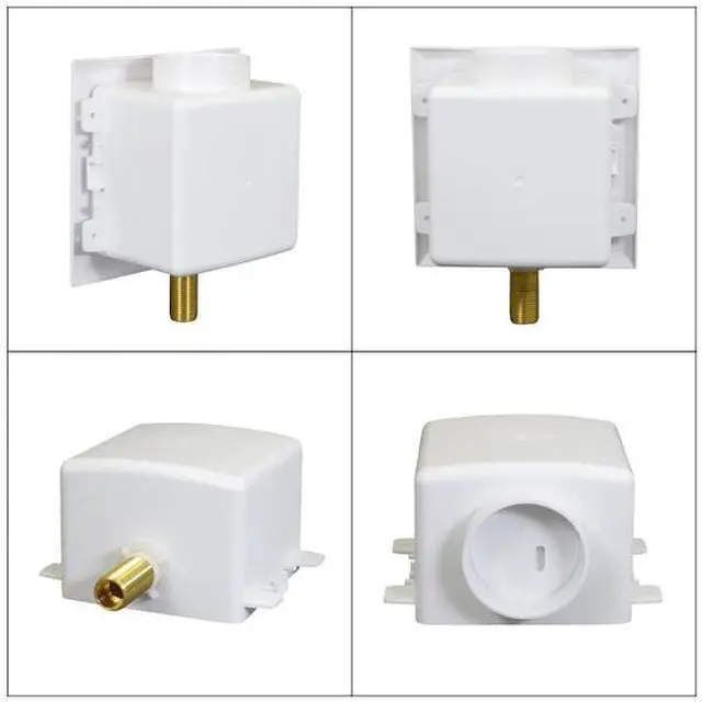 Alt view image 5 of 7 - EVERFLOW SB100-P Icemaker Outlet Box W/ Valves; 1/2'' PEX B; White ABS (Single)