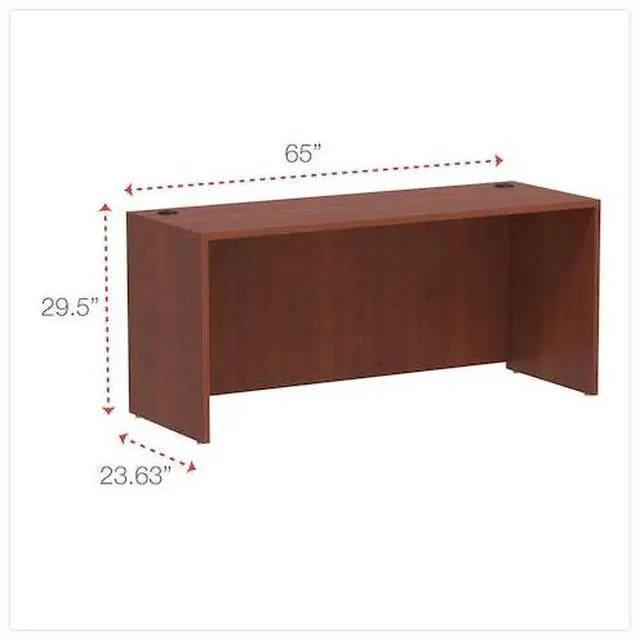 Alt view image 11 of 16 - Alera Valencia Series Credenza Shells, 65w x 23 3/5d, Medium Cherry VA256624MC