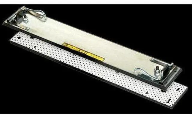 Main image of EEZER PRODUCTS 1600 2.75in X 16.5in Straightline Sander Shoe, PSA & Two Clips,