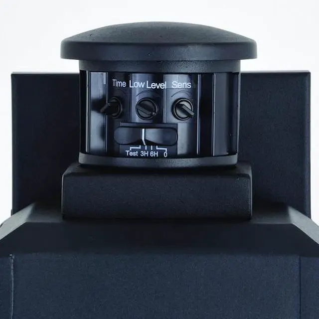 Alt view image 7 of 7 - VAXCEL T0599 Kinzie Black Motion Sensor Dusk to Dawn Outdoor Wall Light Clear
