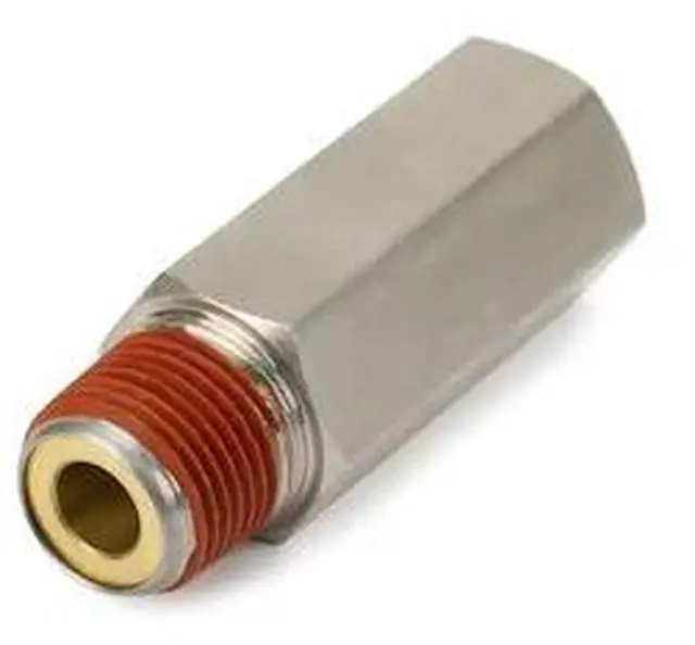 Alt view image 4 of 4 - VIAIR 92833 Check Valve .375 Female to .375 Male NPT Nickle Plated